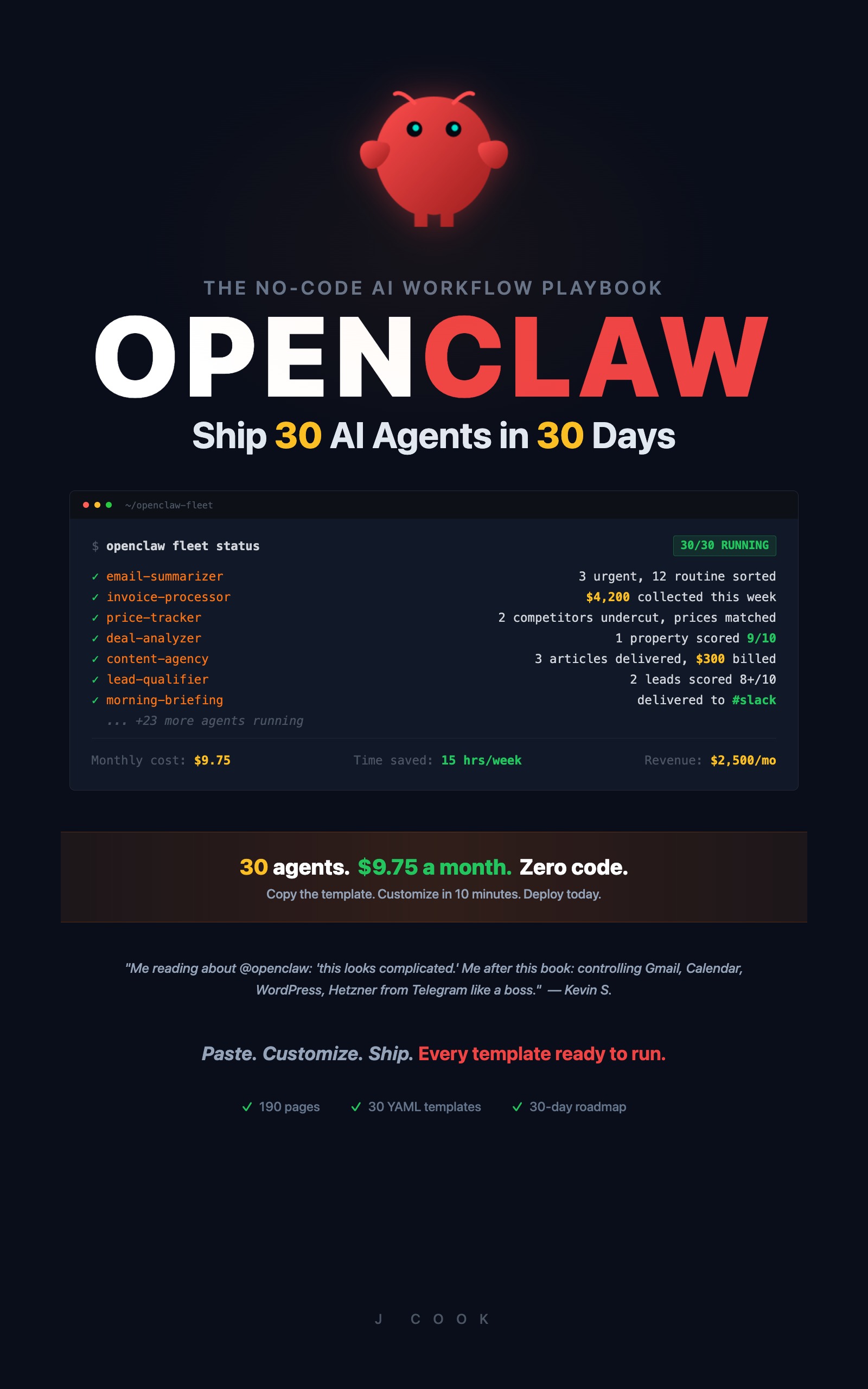 OpenClaw: Ship 30 AI Agents in 30 Days